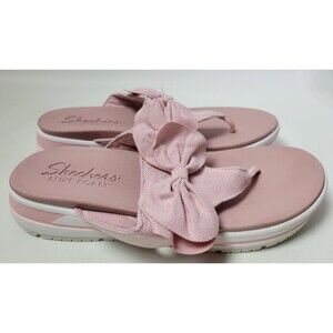 EUC Skechers Womens Intergrades Sweet Serene‎ Thong Sandal Light Pink 9